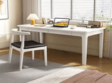Mitch Solid Wood Study Desk /Rubberwood/Minimal Assembly/White V1057-DM6004-WH