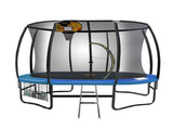 Kahuna Pro 10 ft Trampoline with Mat, Reversible Pad, Basketball Set TRA-KEM-10-OB-BB