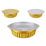 11.5inch Round Deepening Gold Aluminum Foil Pans With Lids Chafing Dish Heavy Duty Disposable Hot V1192-AZ-W-27731