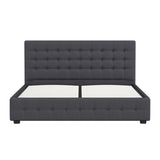 Milano Decor Eden Gas Lift Bed - Dark Grey - Single ABM-10001884