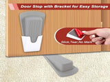30 Pcs Door Stoppers for Bottom of Door Rubber Door Stop Wedge with Holder Doorstop for Home Office V1258-DP02-C-690