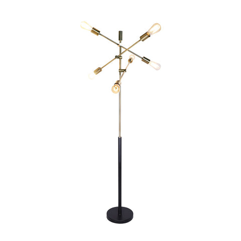 Sarantino 6-Light Metal Sputnik Floor Lamp LMP-MLM-50224-03