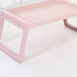 Laptop Bed Desk PP Folding Simple Downward Grooved Design Lap Desk Bed Table with Charging Hole for V1294-YM0716-3116220007014