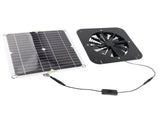 10W Solar Exhaust Fan 13.5inch Solar Ventilation Fan Solar Panel Powered Fan for Dog Chicken House V1294-YM0901-3111240138911