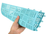 6 Pack Rubber Floor Tiles Drainage Pools for Floor, Modular Interlocking Cushion Shower V1370-AZ4-06337