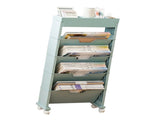 Classroom Bookshelf Multilayer with Universal Wheel Book Storage Shelving for Living Room V1294-YM0512-3117220266612