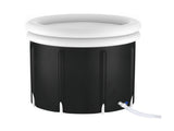 Weisshorn Portable Ice Bath Tub 80X80CM Inflatable Folding Bathtub Spa Massage ICE-TUB-80X80-BK