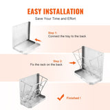 VEVOR Goat Hay Feeder, 21 Gallons Large Capacity, 2 in 1 Hay and Grain Feeder, Wall Mounted V952-SCWSQEHYBGSWCN87VV0