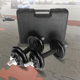 20kg Black Dumbbell Set with Carrying Case V63-770425