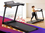 Everfit Treadmill Electric Walking Pad Foldable Incline for Home Office Gym Black TMILL-TITAN42-DT