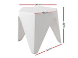 Artiss 4PC Puzzle Stool Bar Stools Stackable White AI-PP-STOOL-T-WHX4