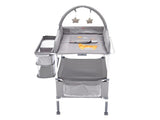 Baby Changing Table, Foldable Diaper Change Station with 2 Fabric Drawers, Side Basket & Hanging V952-ZDNBTQHSHXWD5L2KV001V0