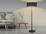 EMITTO Modern LED Floor Lamp Stand Reading Black LI0361-BKBK_NZ