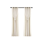 Artiss 2X 132x242cm Blockout Sheer Curtains Beige BC-SR-132X242-BG