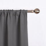 Thermal Insulated Tie-Up Blackout Curtain Shade, Rod Pocket Window Valance for Bathroom and Small V1189-LC-AMZ-00221