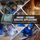 VEVOR Welding Screen with Frame 6' x 6' Welding Curtain Screen on 4 Wheels Green V952-DMSHJPF6X6YC3B64MV0