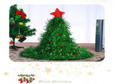 Luminous Christmas Tree Hat with Star for Christmas Party Fancy Dress Props for Kids Adult Xmas V1294-YM0715-10326521
