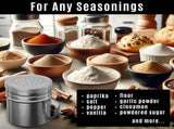10 oz Metal Parmesan Cheese Shakers 1-pc 10 oz Stainless Steel Salt Pepper V1259-DP01-F-526