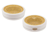 Ceramic Tea Pot Warmer with 11.8cm Gold Gasket Circular Concave Tea Kettle Heating Base for Home V1294-YM0706-3118230212411