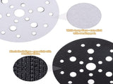 5 Pack Interface Pads, 6 Inch 25 Holes Hook and Loop Soft Density Sponge Cushion Buffer Backing Pad, V1258-DP02-WO-267