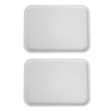 2pcs Food Tray Multifunctional Thickened Slip Resistance Chinese Fast Food Serving Tray for Dining V1294-YM0523-3118220042814