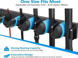 2 Sets Vertical Wall Mounted Fishing Rod Rack - 9-Slot Fishing Pole Holder for Garage, Professional V888-ELOSUNG18427