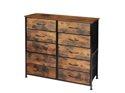 Levede Storage Cabinet Tower Chest King Single CH1098-10-BR_NZ