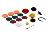 19PCS Drill Brushes Set Electric Scrubber Cleaning Kit Polishing Pad Set Cleaning Tools for Car V1294-YM0901-3117210150811