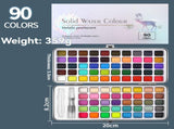 solid water colour paint set, watercolour supplies, art supplies, multiple colour options, V1102-120-61384-MLT-168COLOR
