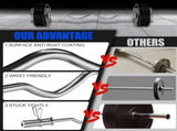 Olympic EZ Curl Bar - 47"lifting Barbell for Bicep Curls & Tricep Extensions Fits 2-Inch V1259-DP01-A-5651