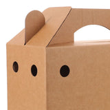 6Pcs Bird Shipping Cardboard Box with Handle Lightweight Breathable Pet Transport Carrier V1366-AZ2-W-14314