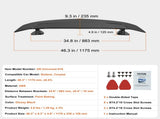 Universal Rear Spoiler 46.3'' GT Style Trunk Wing for Sedans and Coupes V952-TYXWYABS46INXC430V0