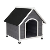 i.Pet Dog Kennel Wooden Large House Outdoor Indoor Puppy Pet Cabin Weatherproof XL PET-GT-DH3L-GW