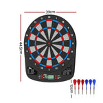 13.5" Dartboard Dart Board with Soft Tip Darts Electronic Scorer 32 Games DB-ELEC-32-GAME