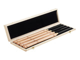 Wood Lathe Turning Tool Set, 4PCS, Lathe Roughing Finishing and Detailing Hollow Tool with Wooden V952-MBMGCDYTSYDPUN4IX001V0