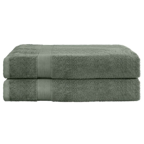 2 Pack Bath Sheets Set Cotton Extra Large Towel Green TOWEL-D-180-L-GN