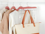 TOPIA HANGER Cedar Wood Hoodie Storage, Tie Rack, Belt Hanger, 360&degSwivel Hanger V1258-DP02-F-240