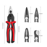5 in 1 Plier Tool Set Includes Cable Cutters, Wire Stripper, Crimping Plier, Scissor, Multipurpose V1192-AZ-W-10491