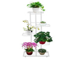 Indoor 5-Layer Flower Plant Stand Pots Display Shelf Rack Holder for Garden Balcony DecorationWhite V1294-YM0901-3111200194011