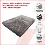 95x70cm Orthopedic Pet Dog Bed Mattress Therapeutic Joint Pain Comfort V63-842011