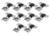 10 piece set of kitchen cabinet soft close hinges, 3/4 inch overlay, stainless steel hidden hinges V1366-AZ2-W-14369