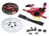 Hydraulic disc brake caliper with adapter and 120mm brake disc for Xiaomi M365 Pro electric scooter, V1189-LC-QP-00109