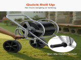 Water Hose Reel Cart, 6096/9144 cm High-Pressure Garden Hose Cart, Hoses Reel Carts with Two Wheels, V952-SGJPC2JLTG20Y0269001V0