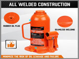 8-Ton Hydraulic Bottle Jack Heavy Duty Car Lifter with Safety Valve V465-82039