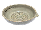 2-in-1 Stoneware Kitchen Grater Plate Tools, Handmade Garlic Grater & Bowl, Efficient Stoneware V1189-LWWAL-20260401-07080