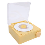 Record Player Bluetooth Speaker ABS Cute Portable Wireless Turntable Speaker Alarm Clock for Home V1294-YM0901-3115240080111