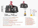 2-in-1 Electric Hoist Winch, 500 kg Capacity, 1500W Portable Power Winch Crane, 7.6 m Lifting V952-CGGGKBXSDDHL4I4OH001V3