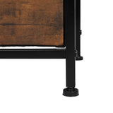 Levede Storage Cabinet Tower Chest Brown Fold CH1098-9-BR