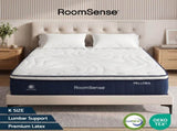 RoomSense King Mattress , 30cm Medium Firm Hybrid Mattress with Latex Lumbar Support for Back Pain XFKF-MA-1667-30-K