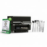 ASMOKE Essential Portable Smart Wood Pellet Grill Smoker & 6pc BBQ Tool Set 20lb Applewood Pellets V642-XFAS-ESS-GRL-TLK6-AP20LB
